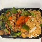 Best C19. Hunan Beef (Combo Platter) in Aurora, IL